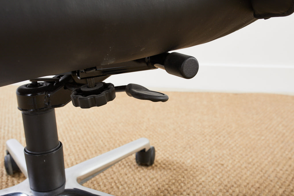 Keilhauer Elite 597 Black Leather Executive Office Armchair