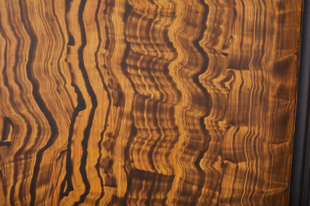 Pair of Art Nouveau Embossed Painted Leather Panel Screens