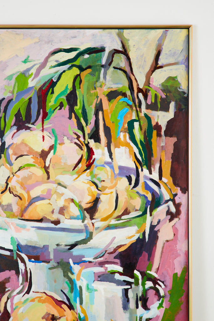 Still Life with Onions Oil Painting