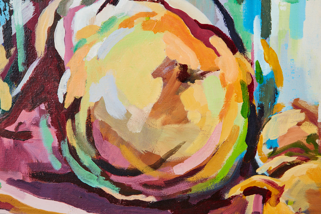 Still Life with Onions Oil Painting