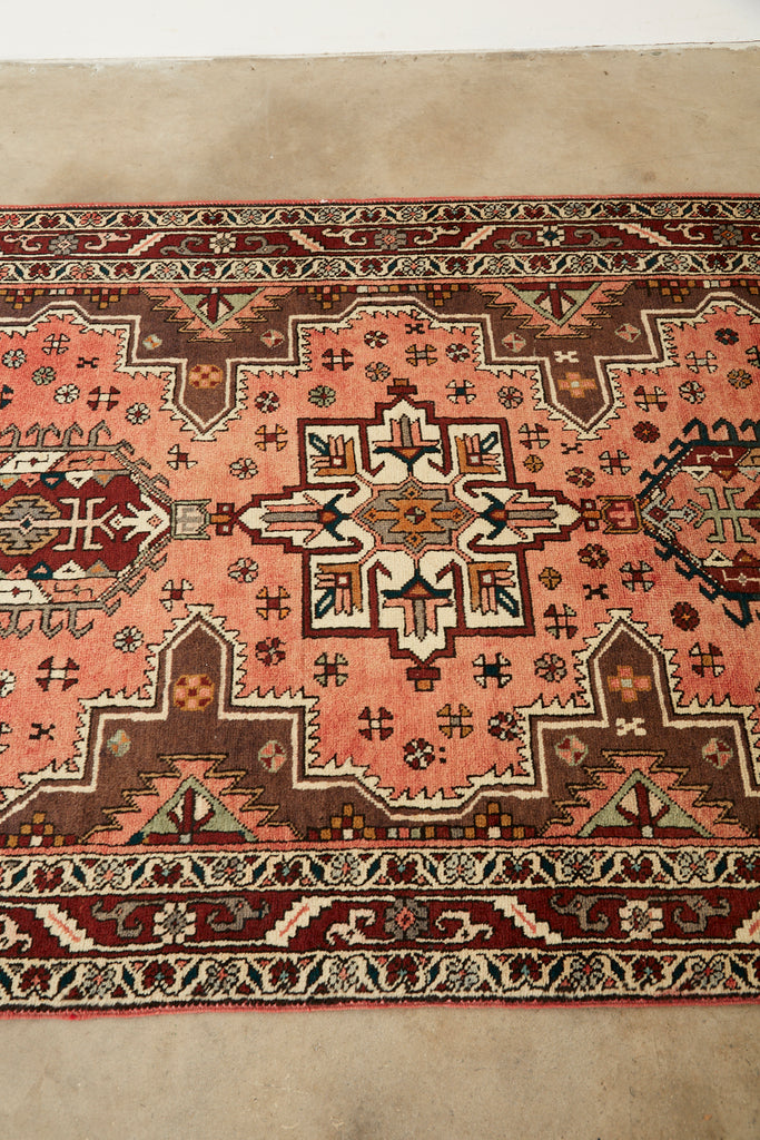 Semi Antique Persian Karajeh Heriz Rug Carpet