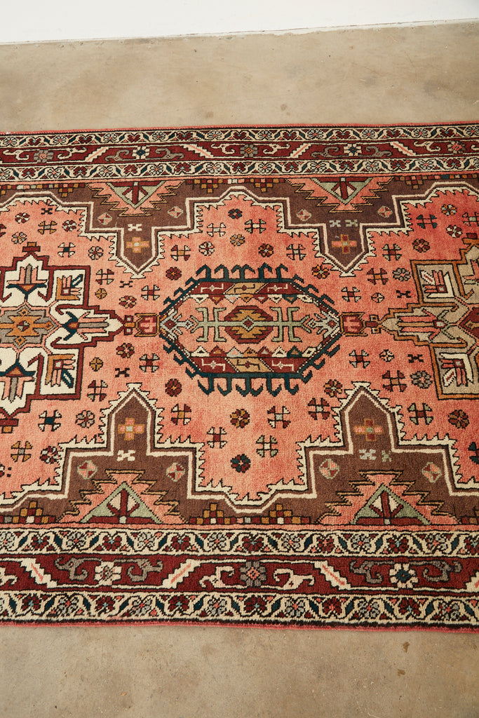 Semi Antique Persian Karajeh Heriz Rug Carpet