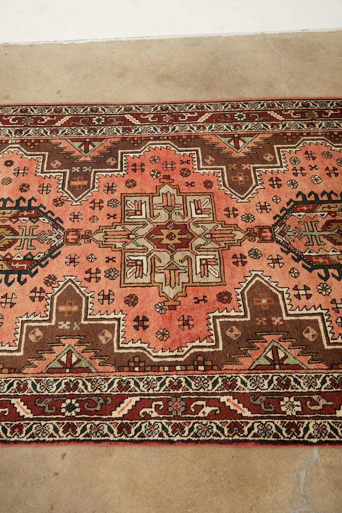 Semi Antique Persian Karajeh Heriz Rug Carpet