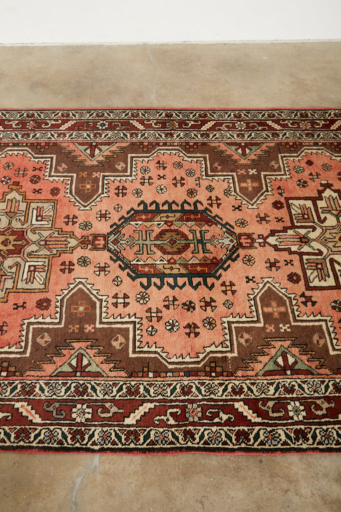 Semi Antique Persian Karajeh Heriz Rug Carpet