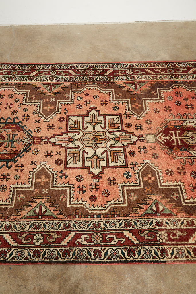 Semi Antique Persian Karajeh Heriz Rug Carpet