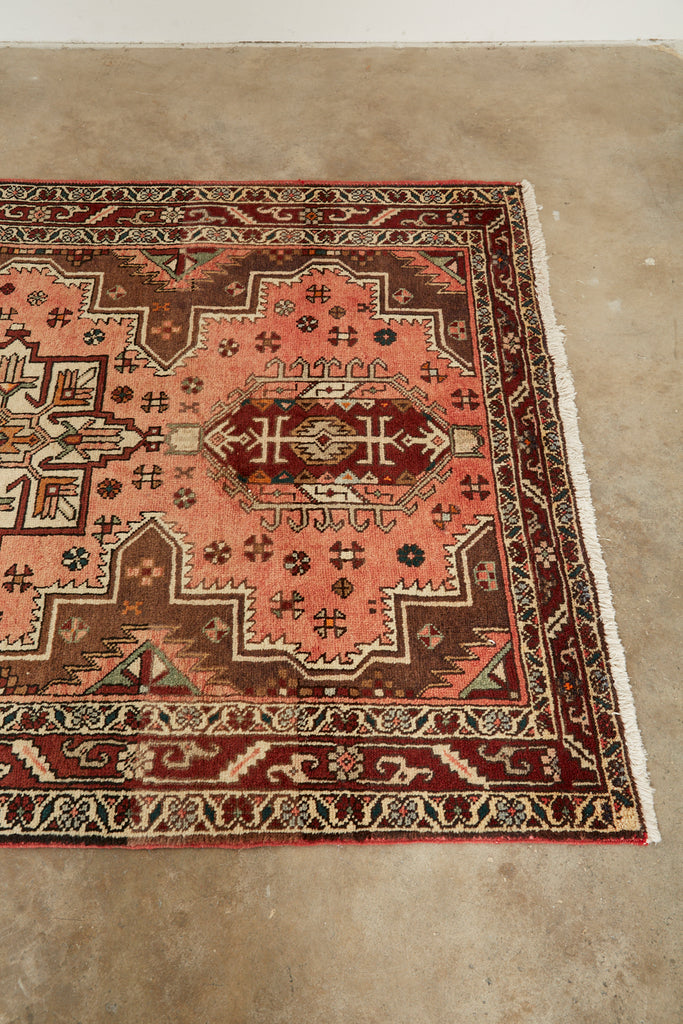 Semi Antique Persian Karajeh Heriz Rug Carpet