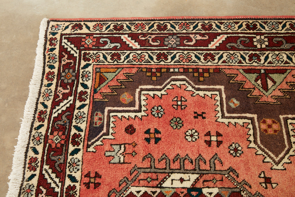 Semi Antique Persian Karajeh Heriz Rug Carpet