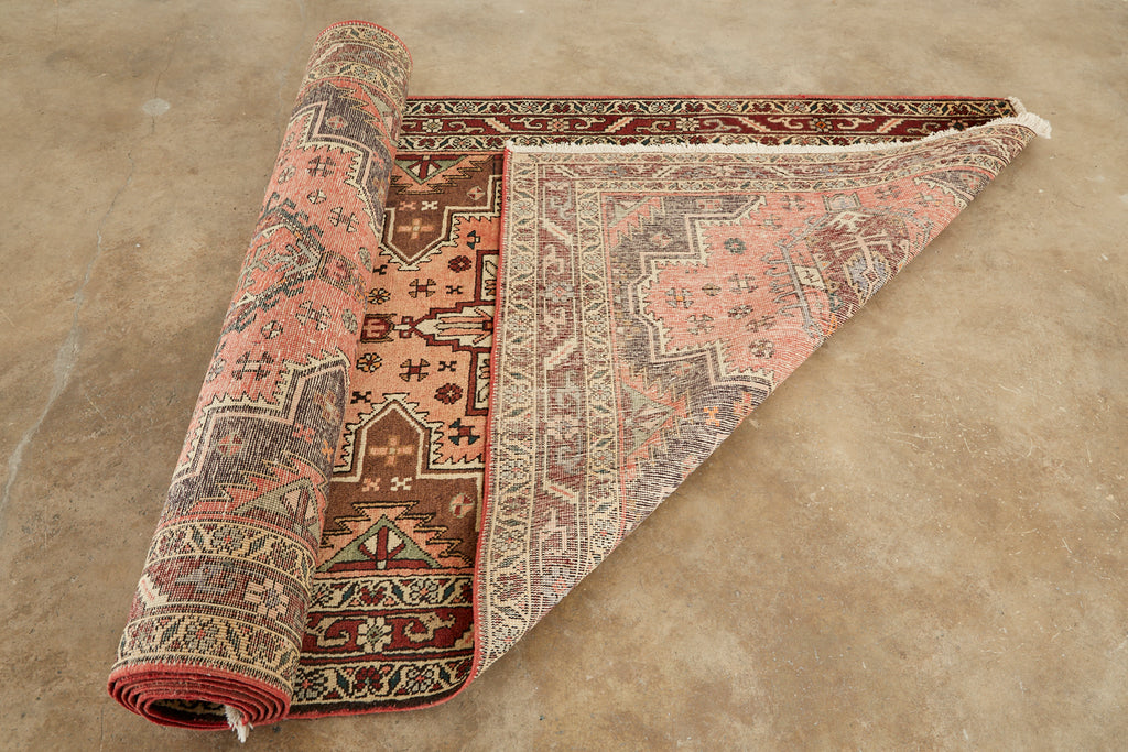 Semi Antique Persian Karajeh Heriz Rug Carpet