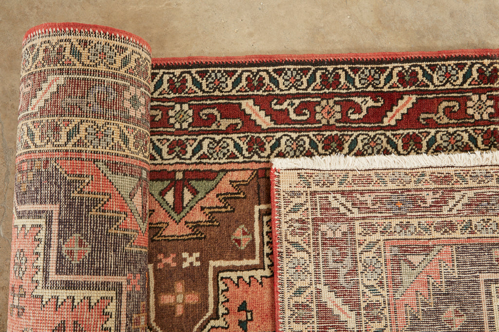 Semi Antique Persian Karajeh Heriz Rug Carpet