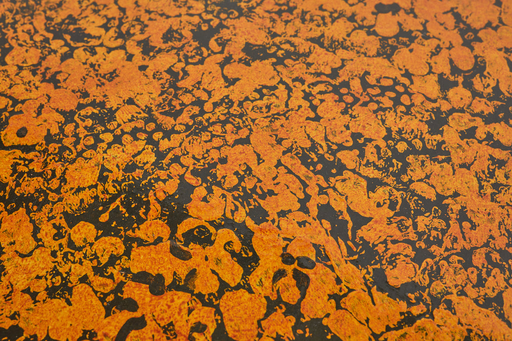 English Regency Style Speckled Library Table by Ira Yeager