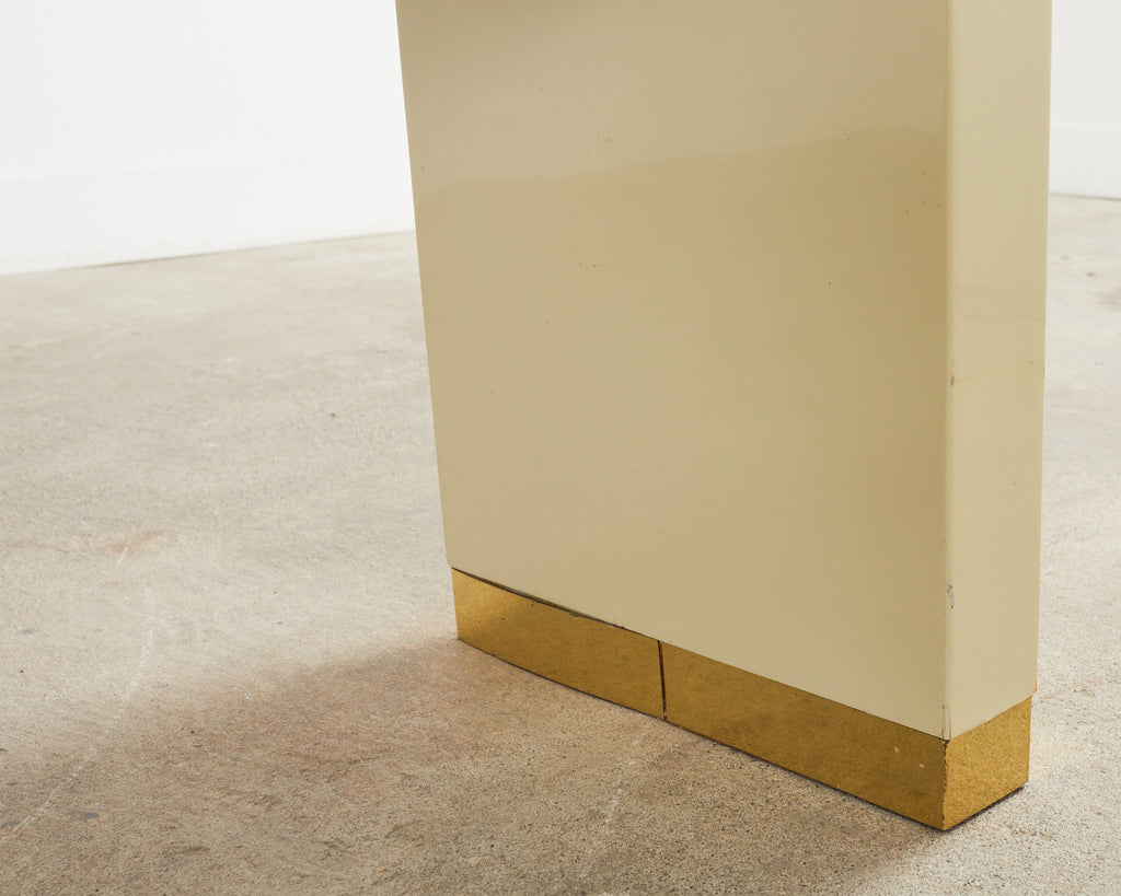 Monumental Karl Springer Style Waterfall Bench or Console Table