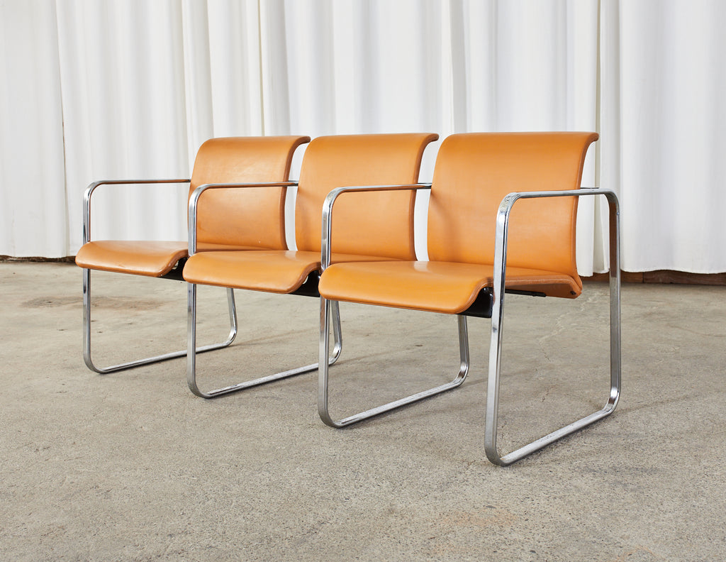 Midcentury Three Seat Tandem Chairs Peter Protzman Herman Miller