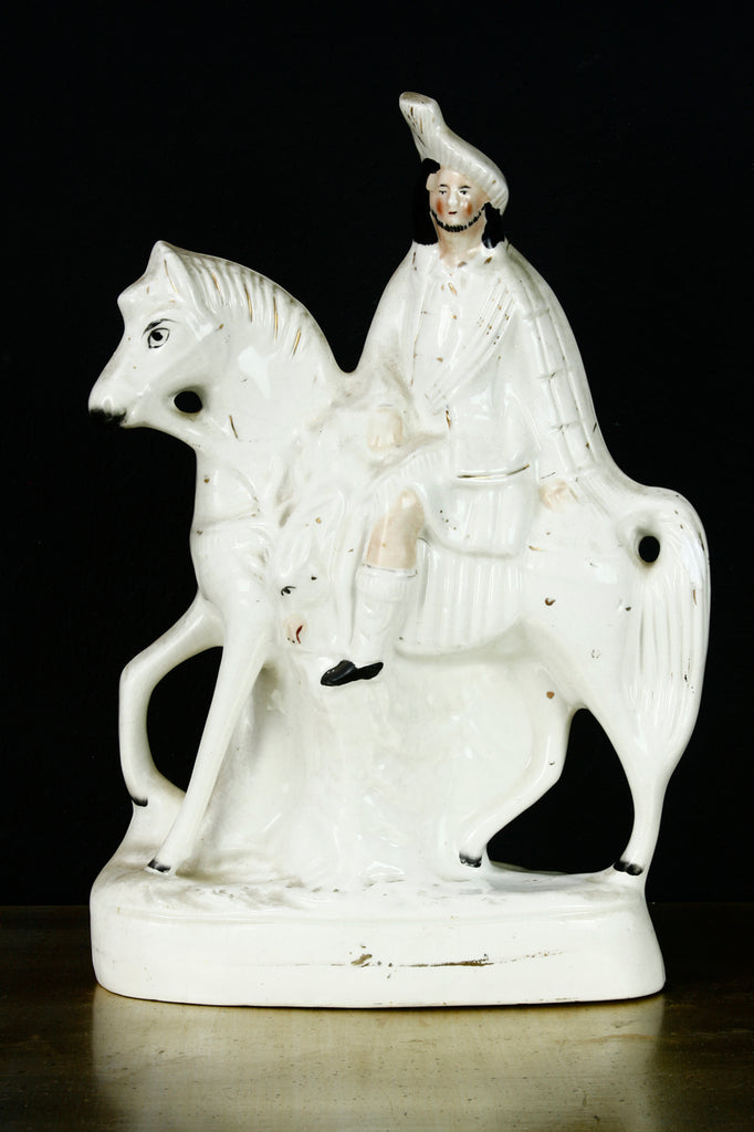 Pair of 19th Century Staffordshire Scottish Highlander Hunters