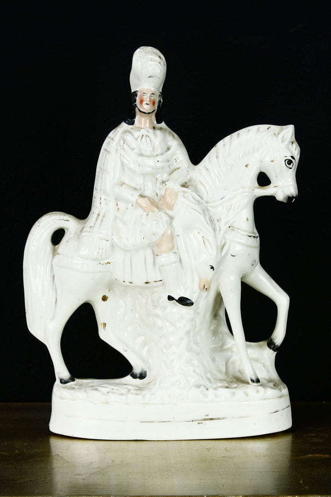 Pair of 19th Century Staffordshire Scottish Highlander Hunters