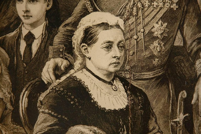 Her Majesty Queen Victoria and Members of the Royal Family Engraving