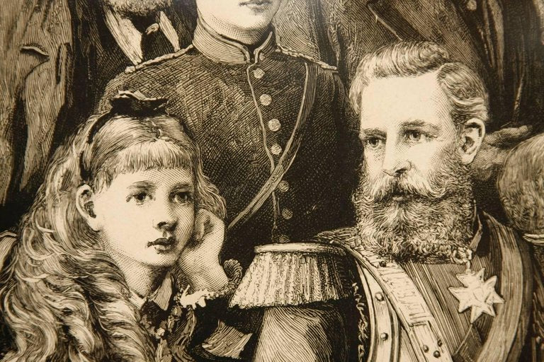 Her Majesty Queen Victoria and Members of the Royal Family Engraving