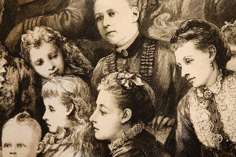 Her Majesty Queen Victoria and Members of the Royal Family Engraving