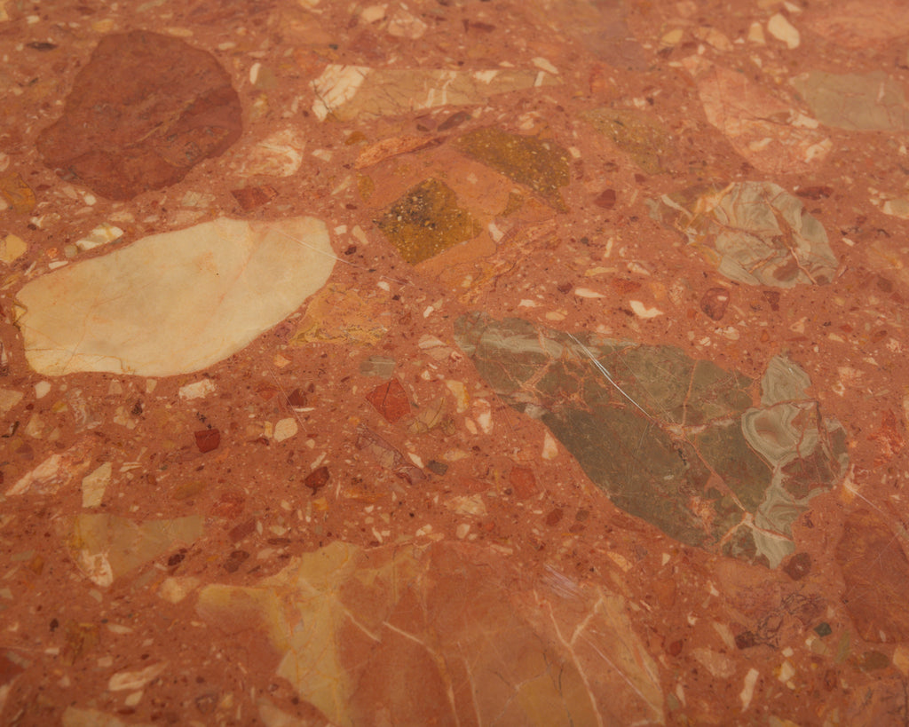 French Iron Marble Top Bistro Garden Dining Table or Console