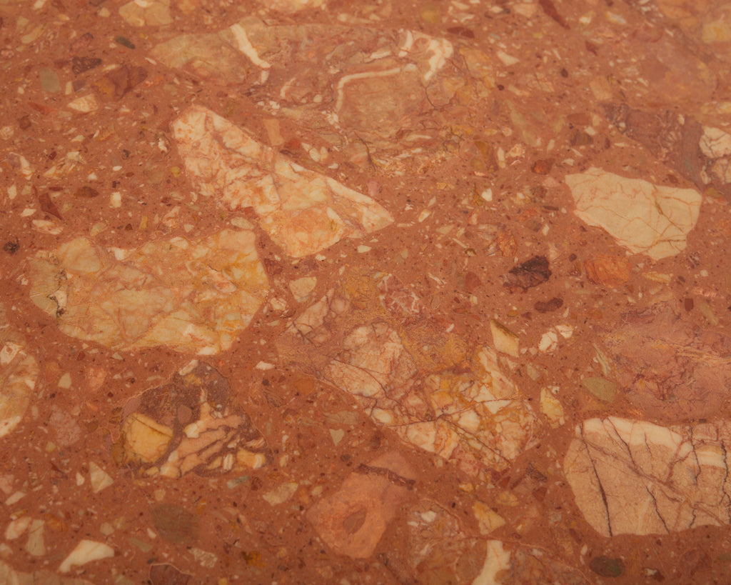 French Iron Marble Top Bistro Garden Dining Table or Console