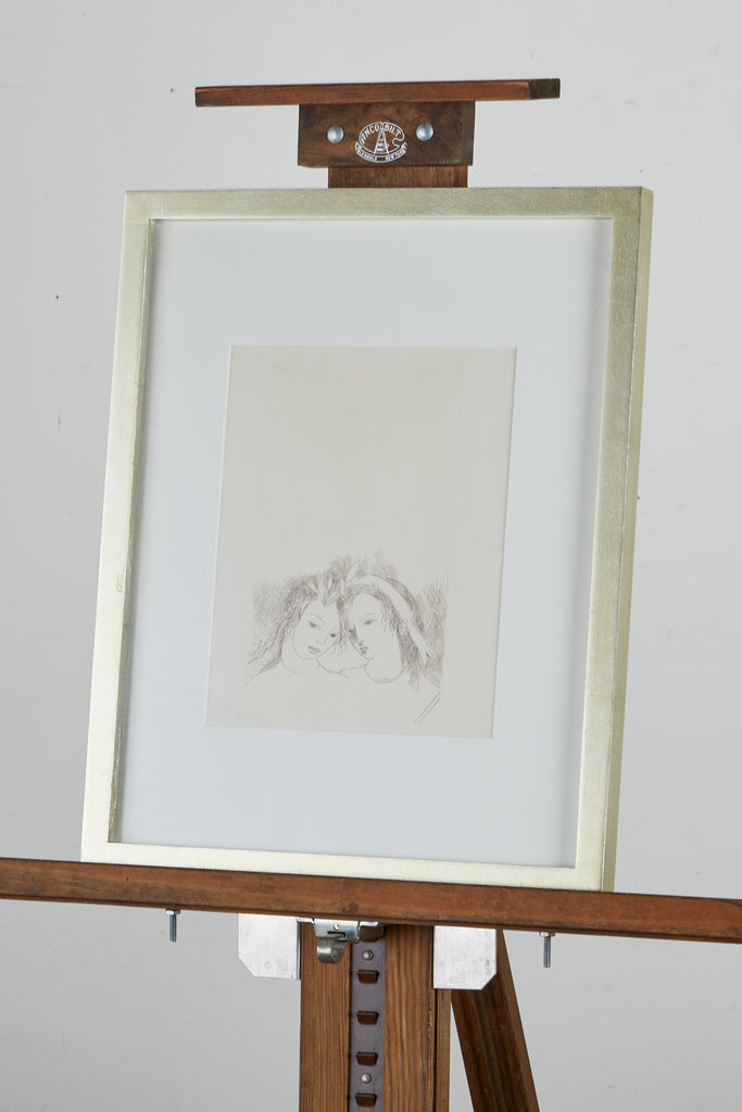 "Two Women" Pair Etchings