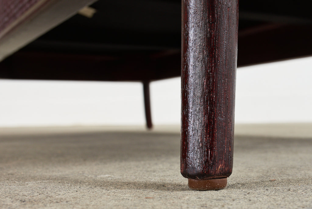 Pair of Laura Kirar for McGuire Rattan Raffia Ring Benches