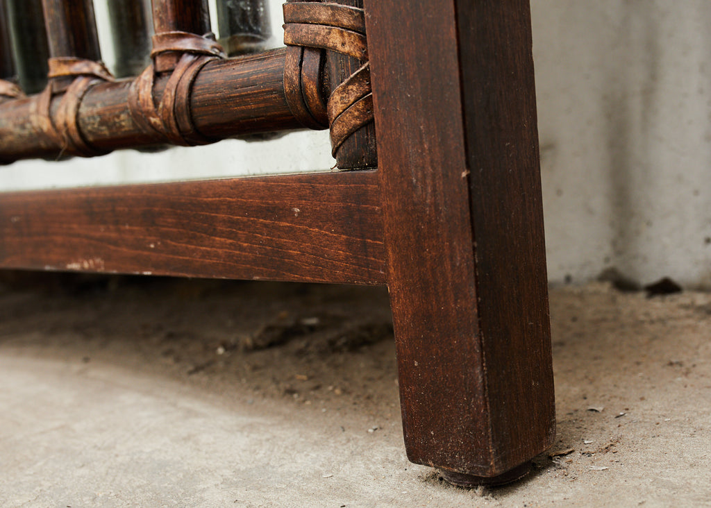 McGuire Organic Modern Rattan Folding Three-Panel Screen