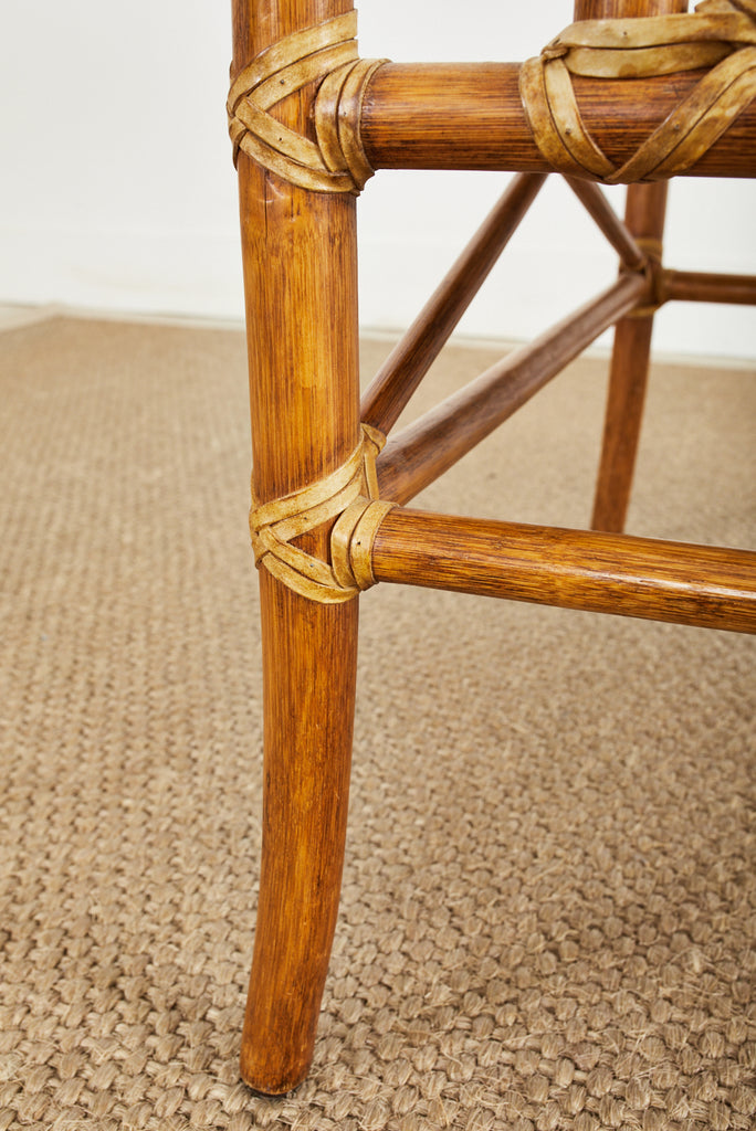 McGuire Rattan Target Design Cocktail or Occasional Table