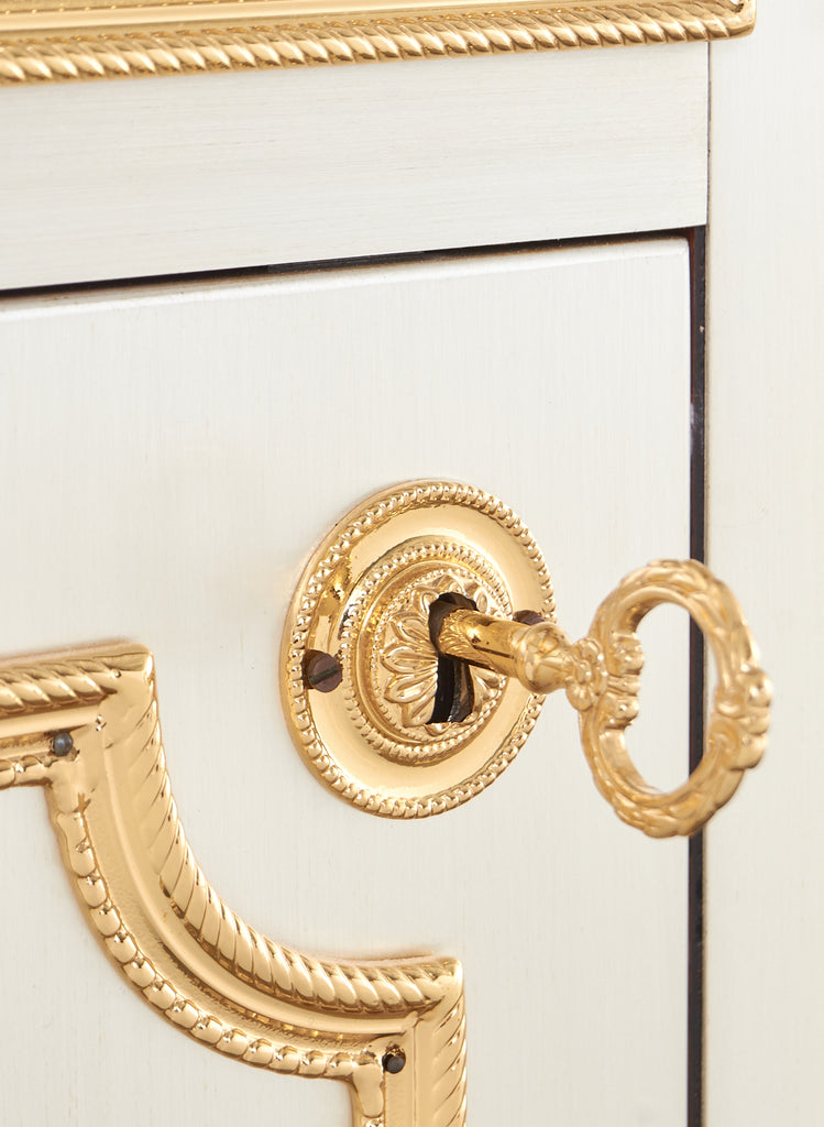 Maison Jansen Attributed Neoclassical Style Steel Marble Top Desk