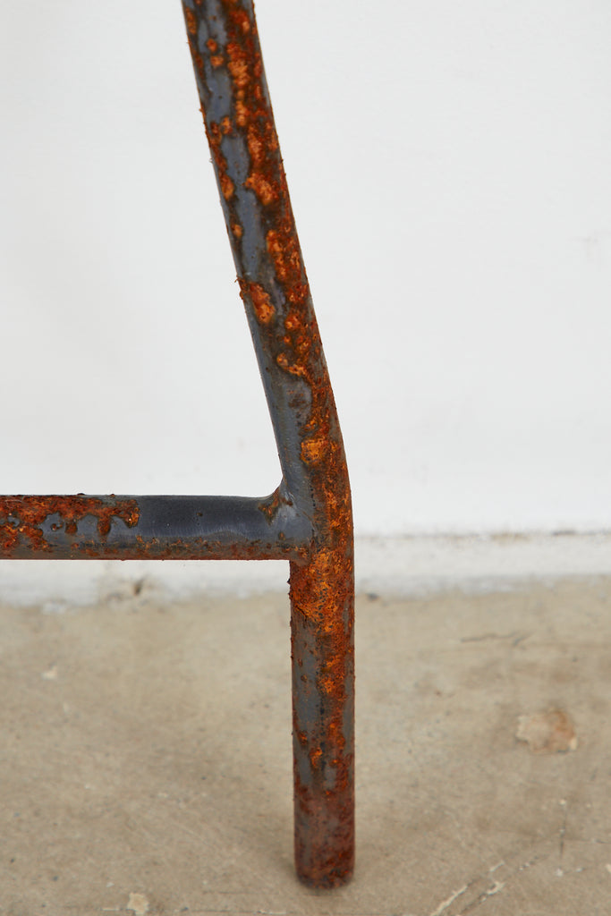 Pair of Regency Style Iron and Bronze Headboards