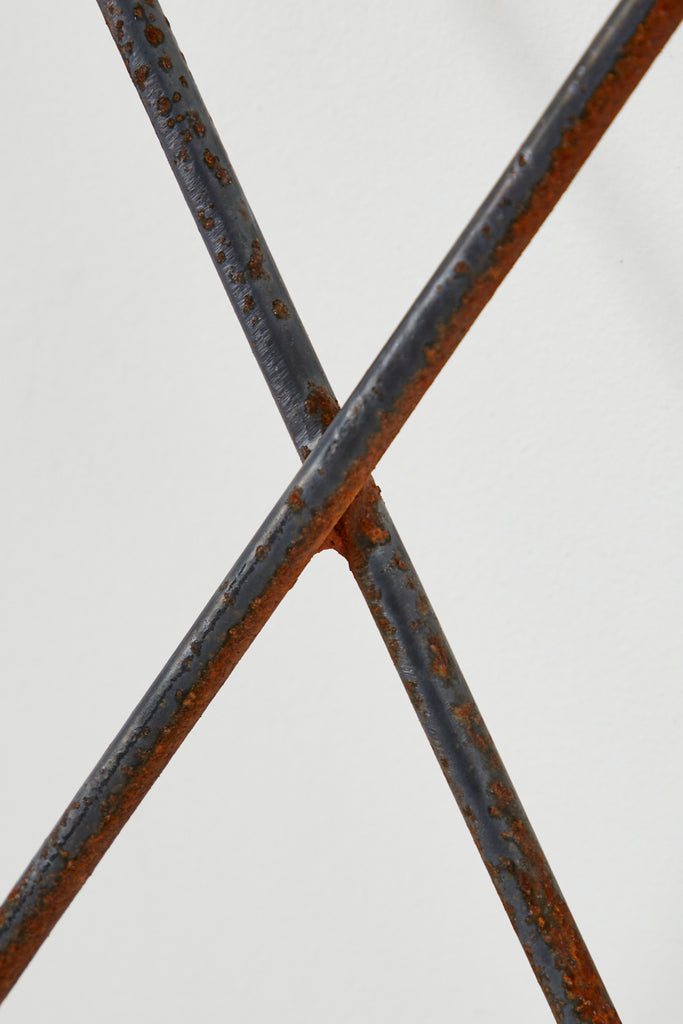 Pair of Regency Style Iron and Bronze Headboards