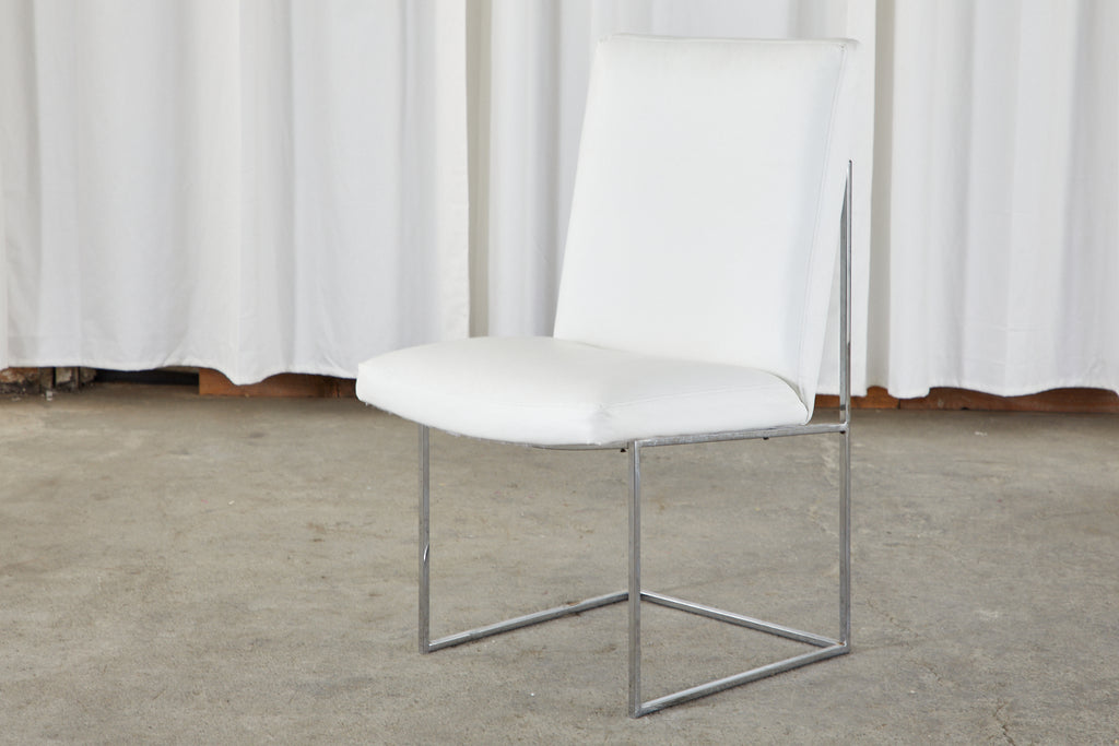 Set of 12 Milo Baughman 1187 Thin Line Chrome Dining Chairs