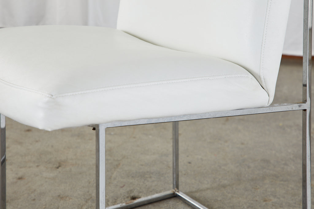 Set of 12 Milo Baughman 1187 Thin Line Chrome Dining Chairs