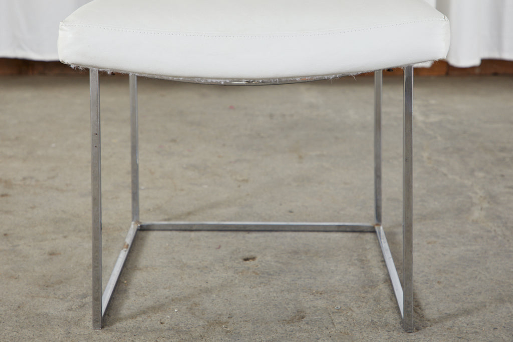 Set of 12 Milo Baughman 1187 Thin Line Chrome Dining Chairs