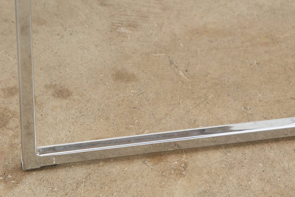 Set of Four Milo Baughman Thin Line Chrome Dining Chairs