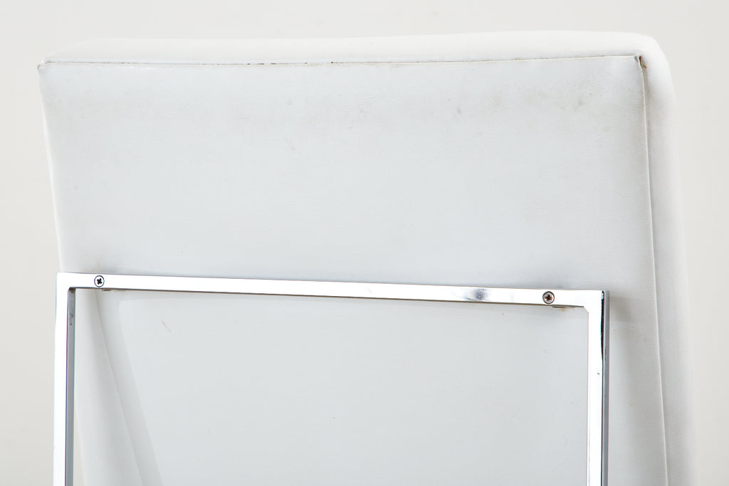 Set of Four Milo Baughman Thin Line Chrome Dining Chairs