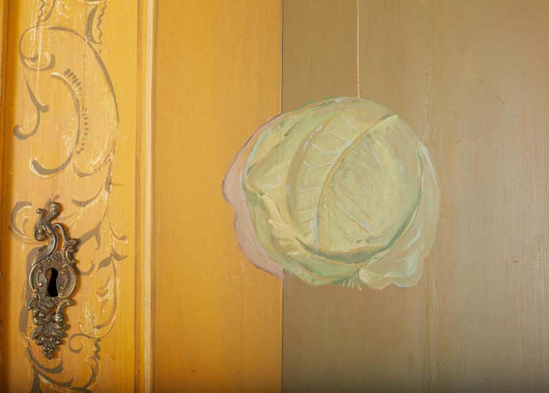 19th Century Italian Baroque Style Trompe L'oeil Cabinet