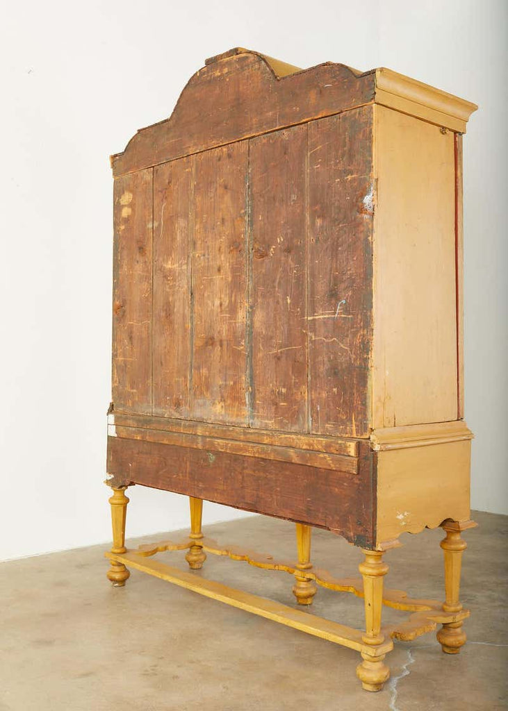 19th Century Italian Baroque Style Trompe L'oeil Cabinet