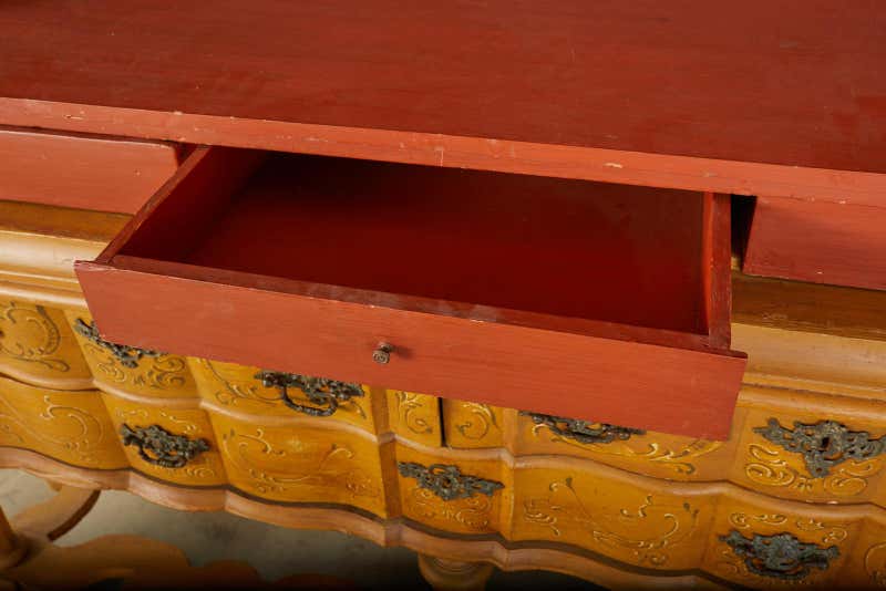 19th Century Italian Baroque Style Trompe L'oeil Cabinet