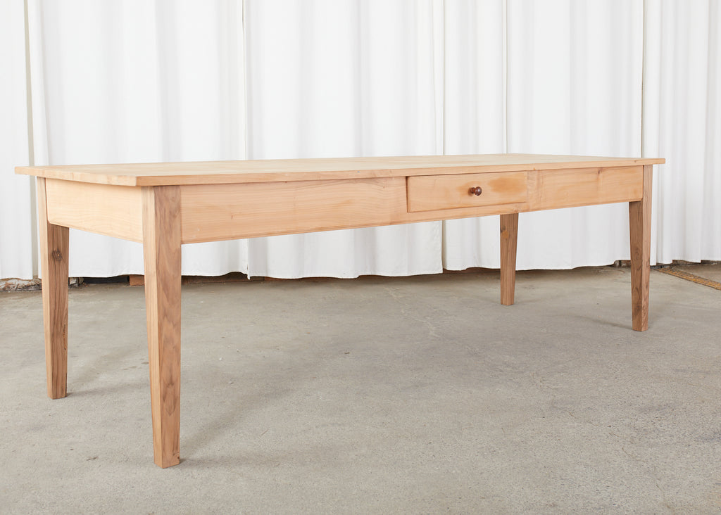 French Provincial Style Fruitwood Farmhouse Dining Table