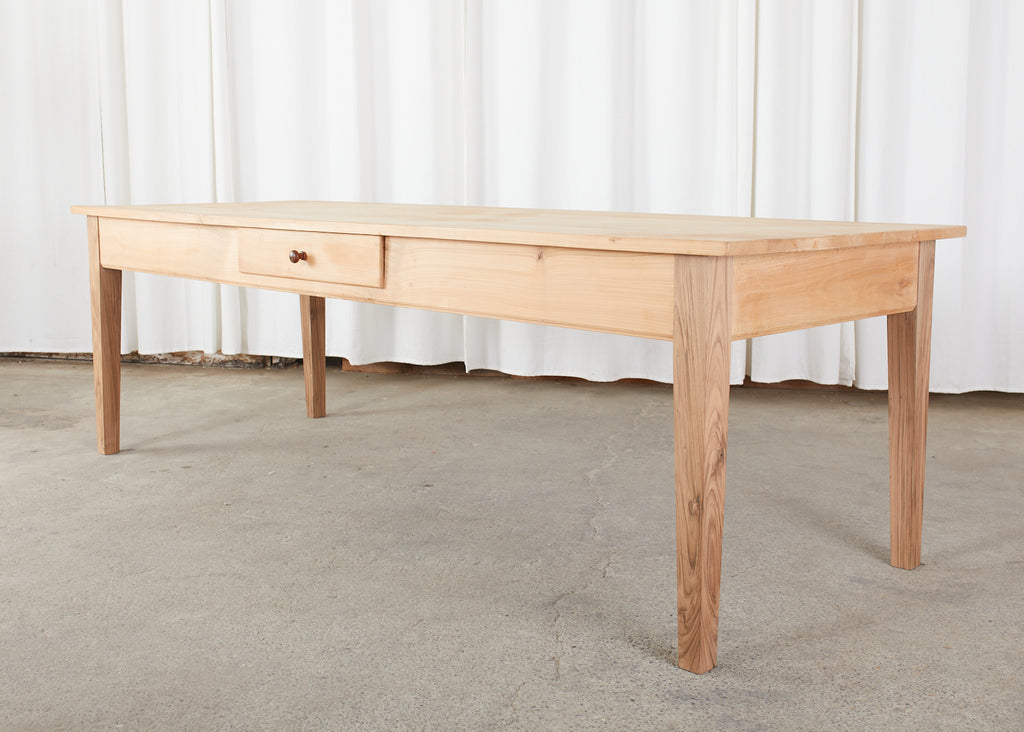 French Provincial Style Fruitwood Farmhouse Dining Table