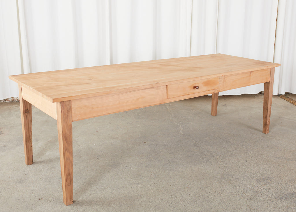 French Provincial Style Fruitwood Farmhouse Dining Table