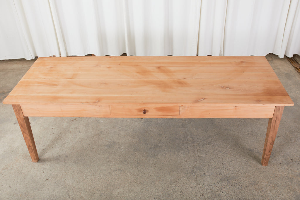 French Provincial Style Fruitwood Farmhouse Dining Table