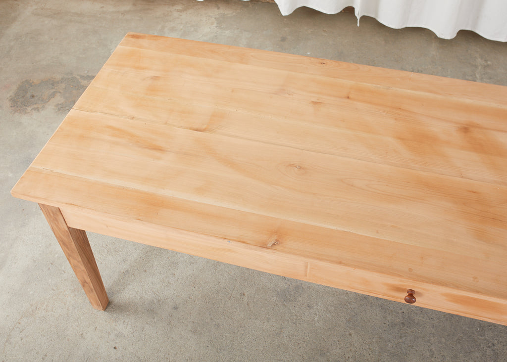 French Provincial Style Fruitwood Farmhouse Dining Table