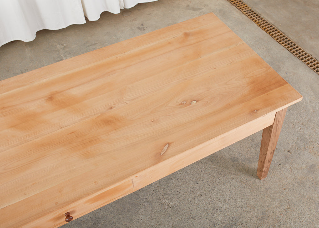 French Provincial Style Fruitwood Farmhouse Dining Table