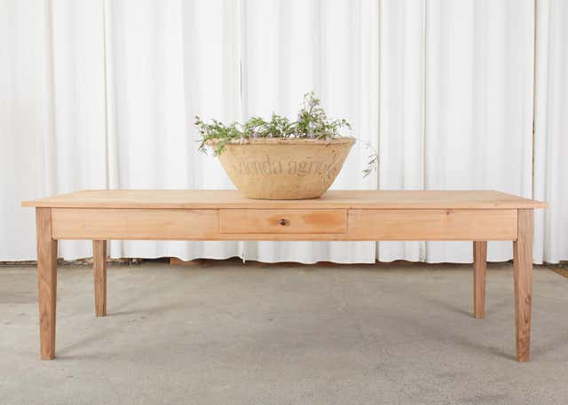 French Provincial Style Fruitwood Farmhouse Dining Table