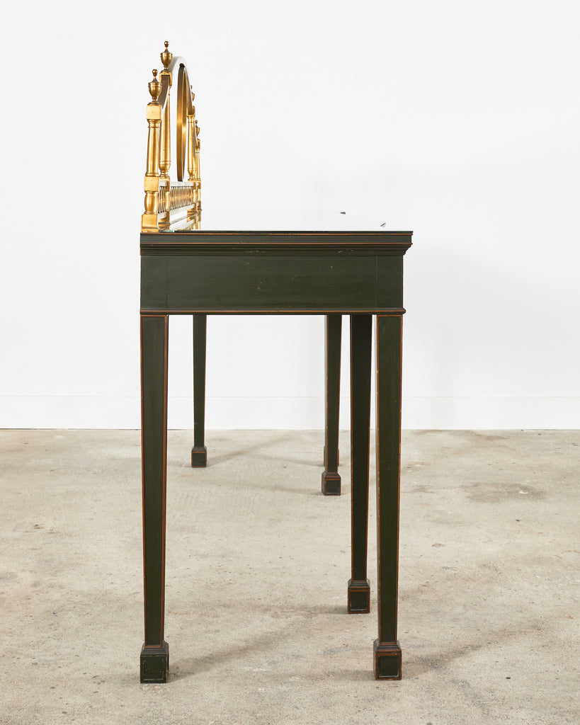 George II Style Mahogany Chinese Chippendale Lacquered Huntboard Sideboard