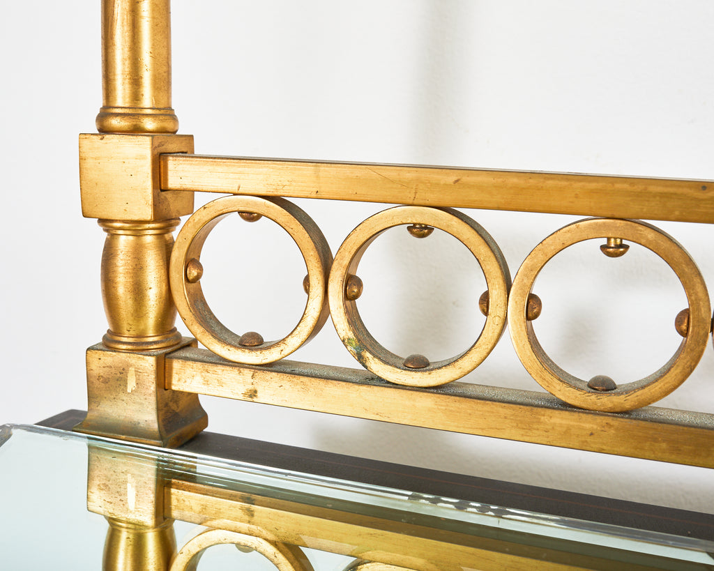 George II Style Mahogany Chinese Chippendale Lacquered Huntboard Sideboard