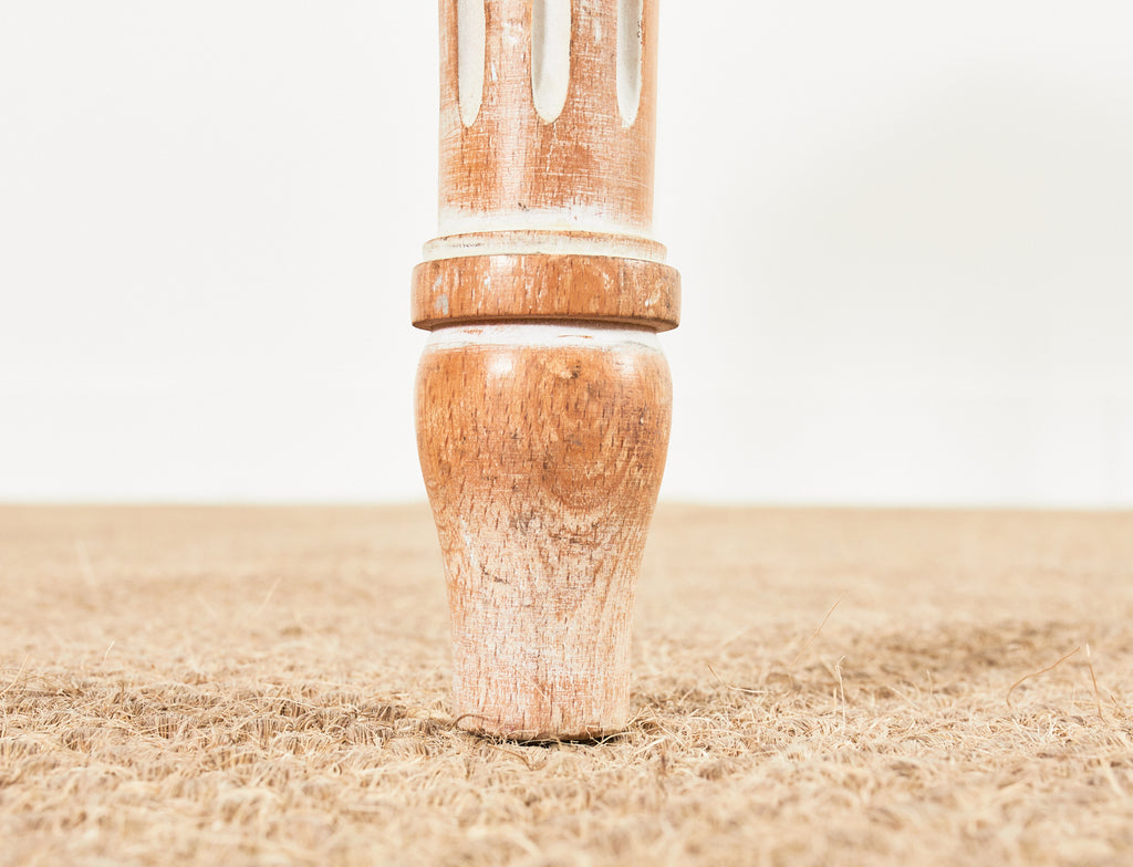 Louis XVI Style Travertine Top Dining Table or Game Table