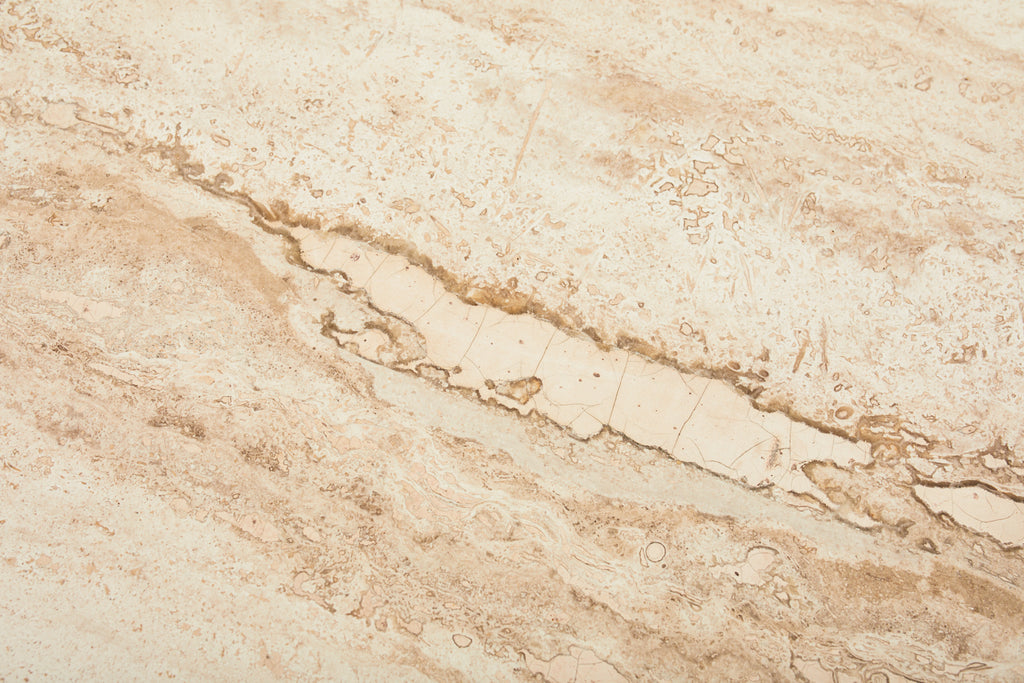 Louis XVI Style Travertine Top Dining Table or Game Table