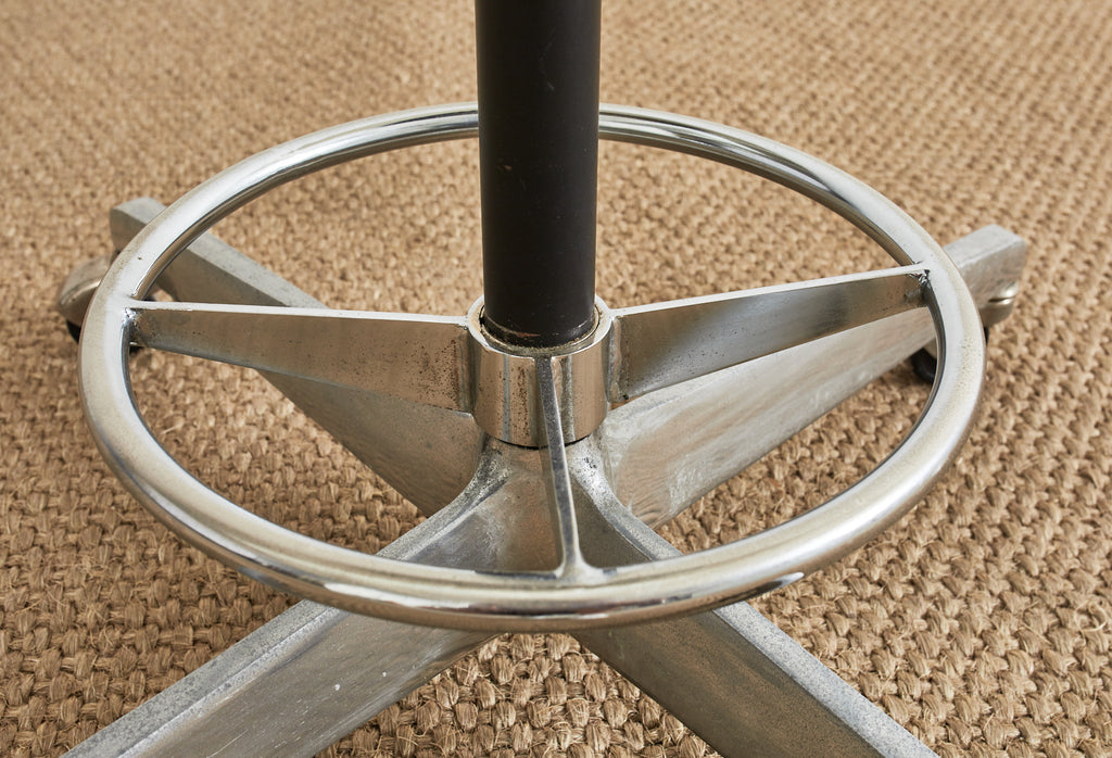 MCM Leather Perch Chair by George Nelson for Herman Miller